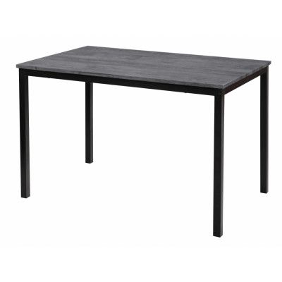 NORDLYS Newport matbord, rektangulärt - grått trä och metall (120x75)