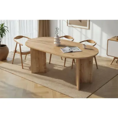 NORDVÄRK Sablin Matbord i safirglas