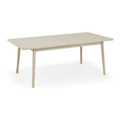 Nyborg matbord, w. 2 extra skivor - vitoljad ekfanér och trä (100x200(300))