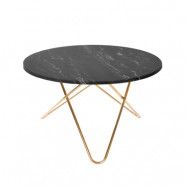 OX Denmarq Big O Table matbord Marmor marquina, mässingsstativ
