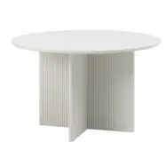 Palma matbord, runt - greige MDF (Ø110)