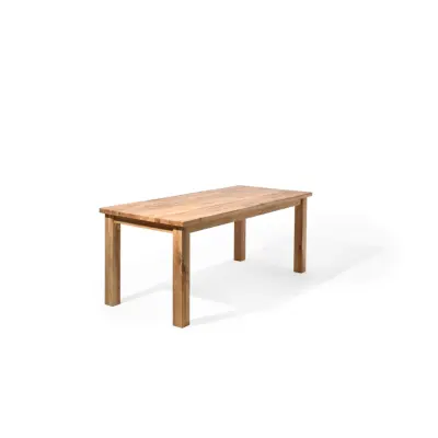 Rektangulärt Sam Matbord - Massiv Borstad Ek, Oljad (200 x 90 cm)