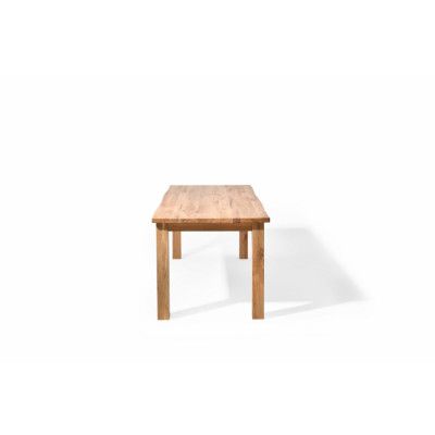 Rektangulärt Sam Matbord med Naturlig Kant - Massiv Ek, Oljad (200 x 90 cm)