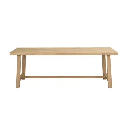 ROWICO Brooklyn Matbord - Borstat Ek med Utdragsfunktion (220 x 95 cm)