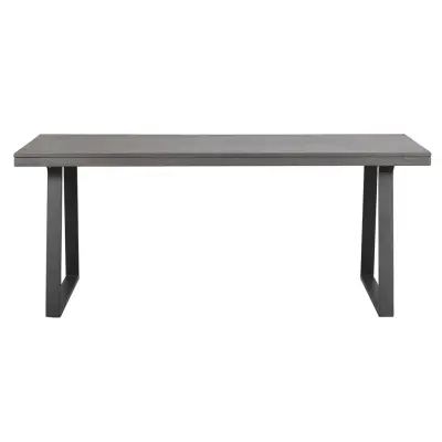 ROWICO Brooklyn Matbord Brunt Trä och Svart Metall (170 x 95 cm)