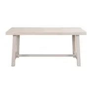 ROWICO Brooklyn Matbord - Vitpigmenterad Ek med Utdragsfunktion (170 x 95 cm)