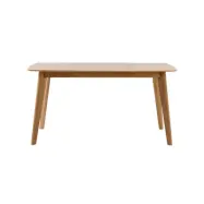 ROWICO Cirrus matbord - lackad ek, med fjärilsförlängningsplatta (150x90)