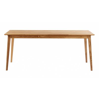 ROWICO Filippa Matbord - Oljad Ek, med Utdragsfunktion (180 x 90 cm)