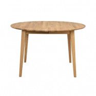 ROWICO Filippa matbord, w. utdragbar, rund - naturlig ek (120/165)