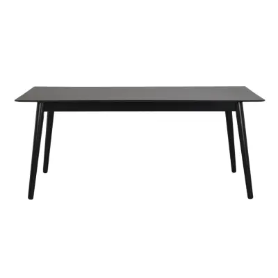 ROWICO Lotta Matbord - Svart Askfanér och Gummiträ (180 x 90 cm)