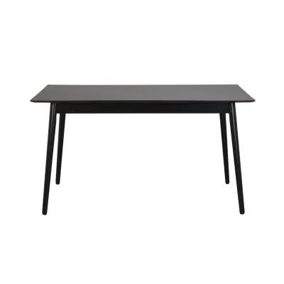 ROWICO Lotta Matbord - Svart Askfanér och Gummiträ (140 x 90 cm)