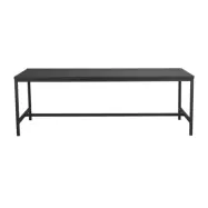 ROWICO Rektangul&auml;rt Everett Matbord - Svart Ask och Metall
