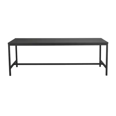 ROWICO Rektangulärt Everett Matbord - Svart Ask och Metall