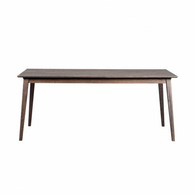 ROWICO Rektangulärt Filippa Matbord med Utdragsfunktion - Mörkbrun Ek (180 x 90 cm)