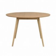 ROWICO Runt Yumi Matbord - Naturlig Ekfanér och Ek (Ø 115 cm)