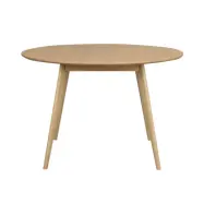 ROWICO Runt Yumi Matbord - Naturlig Ekfanér och Ek (Ø 115 cm)