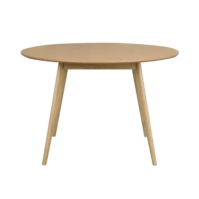 ROWICO Runt Yumi Matbord - Naturlig Ekfanér och Ek (Ø 115 cm)