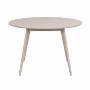 ROWICO Runt Yumi Matbord - Vittvättad Ekfanér och Ek (Ø 115 cm)