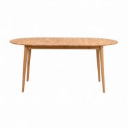 ROWICO Tyler Ovalt Matbord, med Utdragsfunktion - Massiv Oljad Ek (170 / 210 x 105 cm)
