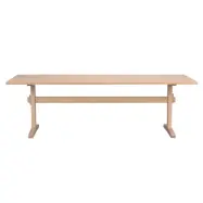 ROWICO Westville matbord, med utdrag - vitpigmenterad ekfan&eacute;r och ek