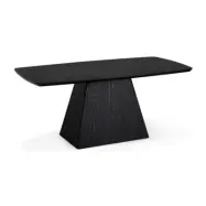 Star matbord, rektangulärt - svart ekfaner (90x180)