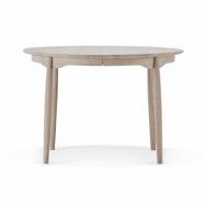 Stolab Carl matbord fast skiva Ø115 cm Ek vitolja