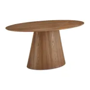 Tango matbord, ovalt - naturlig ekfaner (90x160)