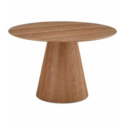 Tango matbord, runt - naturlig ekfanér (Ø120)