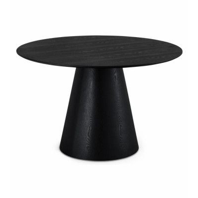 Tango matbord, runt - svart ekfanér (Ø120)