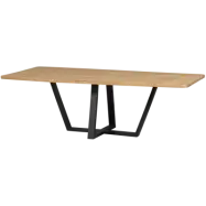 WOOOD Combi-Tablo XL matbord, rektangulärt - naturlig ek och metall (240x100)