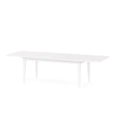 TVILUM Paris Matbord inkl. Förlängningsskivor - Vitt Trä, 276 x 95 cm