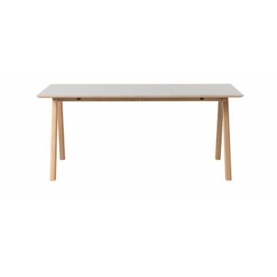 UNIQUE FURNITURE Bilbao Matbord, Rektangulärt - Grå HPL och Naturlig Ek