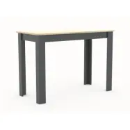 VCM NORDIC Esal 110 matbord, rektangulärt - naturligt och antracitgrå trä (110x50)