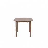 VENTURE DESIGN Andy matbord, ovalt - naturlig MDF och stål (180x75)