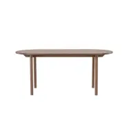 VENTURE DESIGN Andy matbord, ovalt - naturlig MDF och stål (180x75)