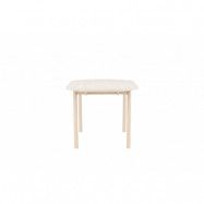 VENTURE DESIGN Andy matbord, ovalt - vitkalkad MDF och stål (90x180)