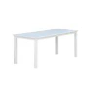 VENTURE DESIGN Backag&aring;rd Matbord - Vitt Gummitr&auml;