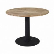 VENTURE DESIGN Cirebon Matbord - Naturlig Teak och Svart Metall