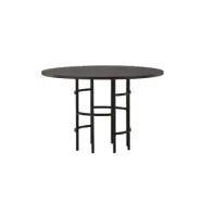 VENTURE DESIGN Copenhagen matbord, runt - mockafaner (Ø115)