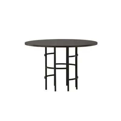 VENTURE DESIGN Copenhagen matbord, runt - mockafaner (Ø115)