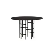 VENTURE DESIGN Copenhagen matbord, runt - svart faner (Ø115)