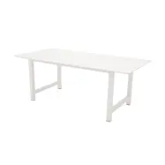 VENTURE DESIGN Count Matbord - Vit MDF och Metall (220 x 100 cm)