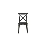 VENTURE DESIGN Crosett matbordsstol - mattsvart plast