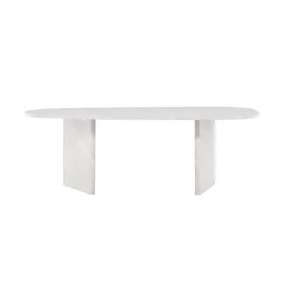 VENTURE DESIGN Grönvik matbord - vit betonglook MDF (220x100)