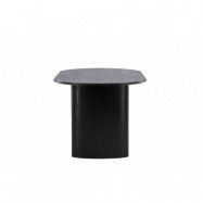 VENTURE DESIGN Isolde matbord, ovalt - svart MDF (180x75)
