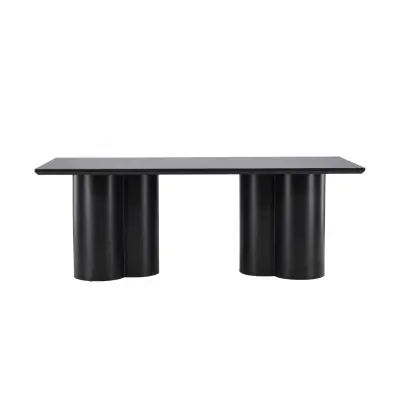 VENTURE DESIGN Olivia matbord, rektangulärt - svart 3D papper MDF (100x210)