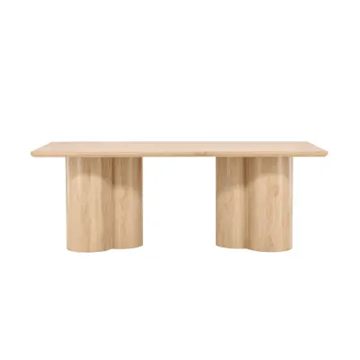 VENTURE DESIGN Olivia matbord, rektangulärt - vitkalkad MDF (100x210)