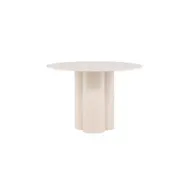 VENTURE DESIGN Olivia matbord, runt - beige MDF (Ø110)