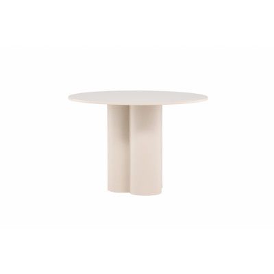 VENTURE DESIGN Olivia matbord, runt - beige MDF (Ø110)