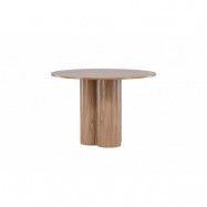 VENTURE DESIGN Olivia matbord, runt - brun MDF (Ø110)